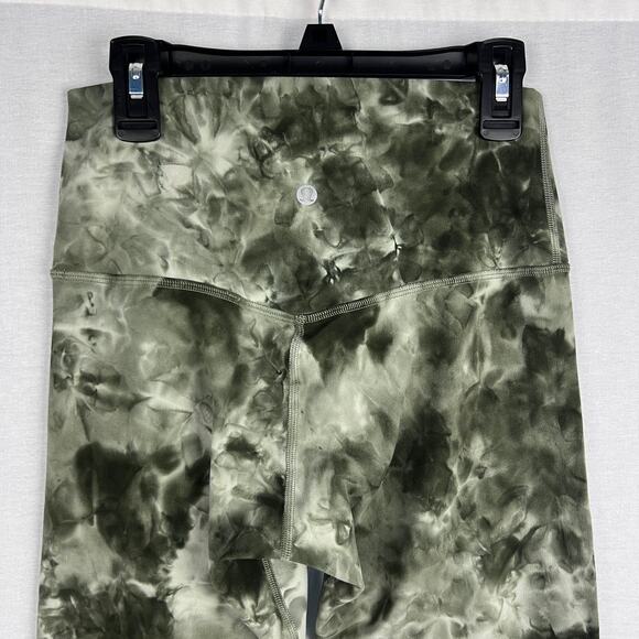 Lululemon Align Leggings Diamond Dye Light Sage Army Green Olive Lounge Athletic - Picture 6 of 9